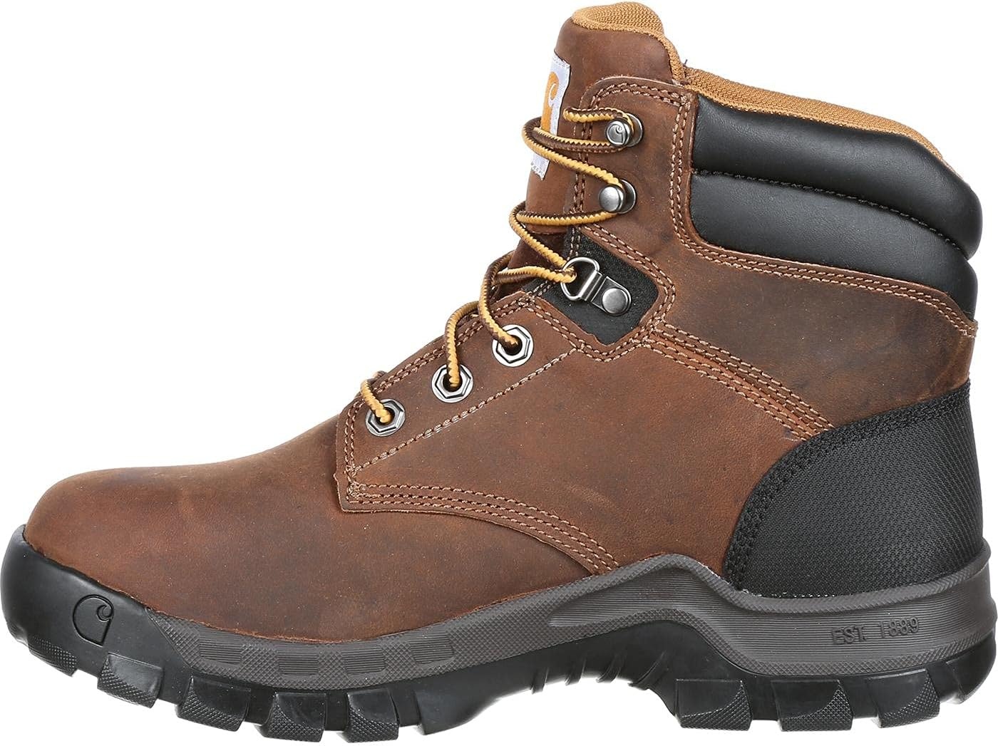 image:imageCarhartt Mens CMF6366 6 Inch Composite Toe BootBrown Oil Tanned Leather