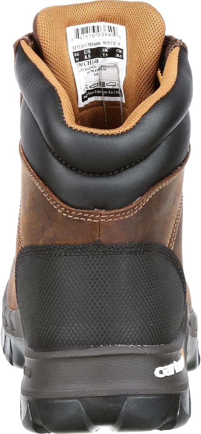 image:imageCarhartt Mens CMF6366 6 Inch Composite Toe BootBrown Oil Tanned Leather