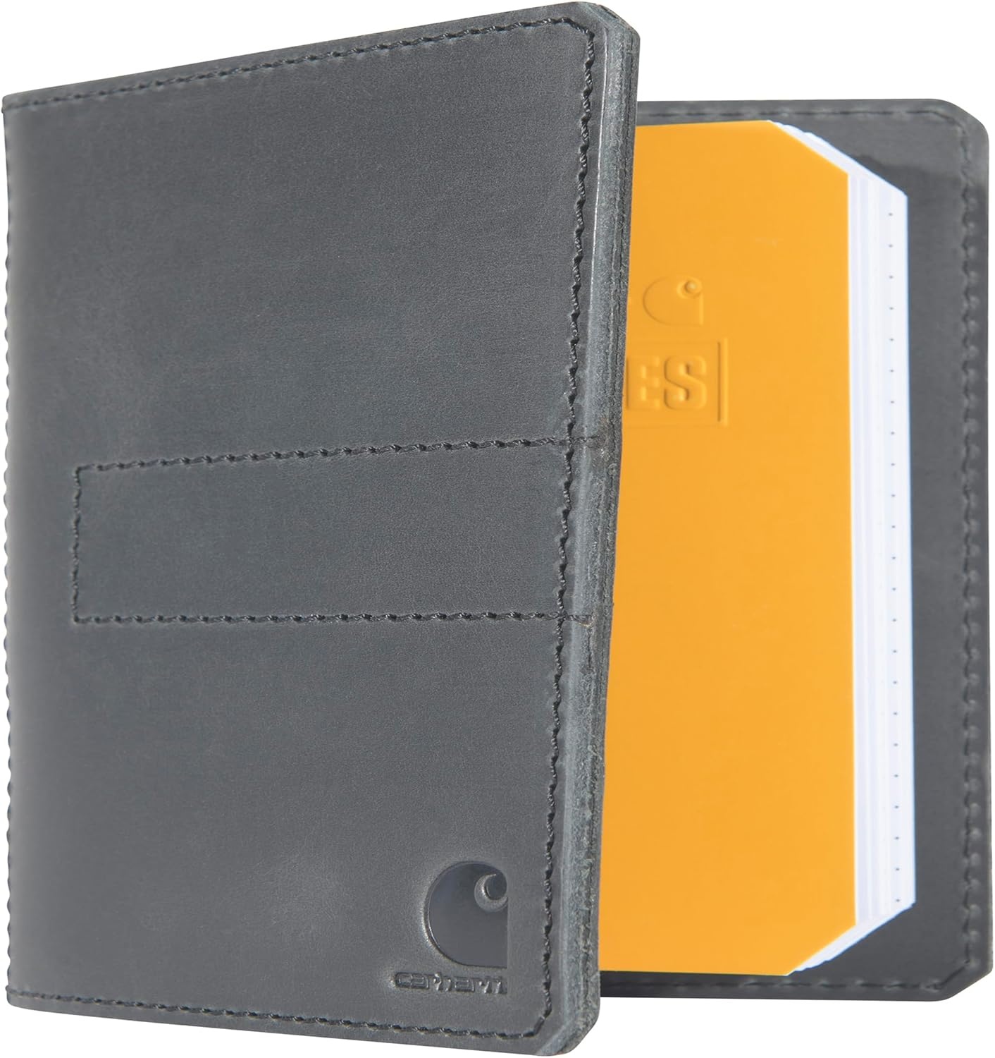 image:imageCarhartt Mens Craftsman Leather Wallets Available in Multiple Styles and Colors Brown Front PocketBlack Notebook