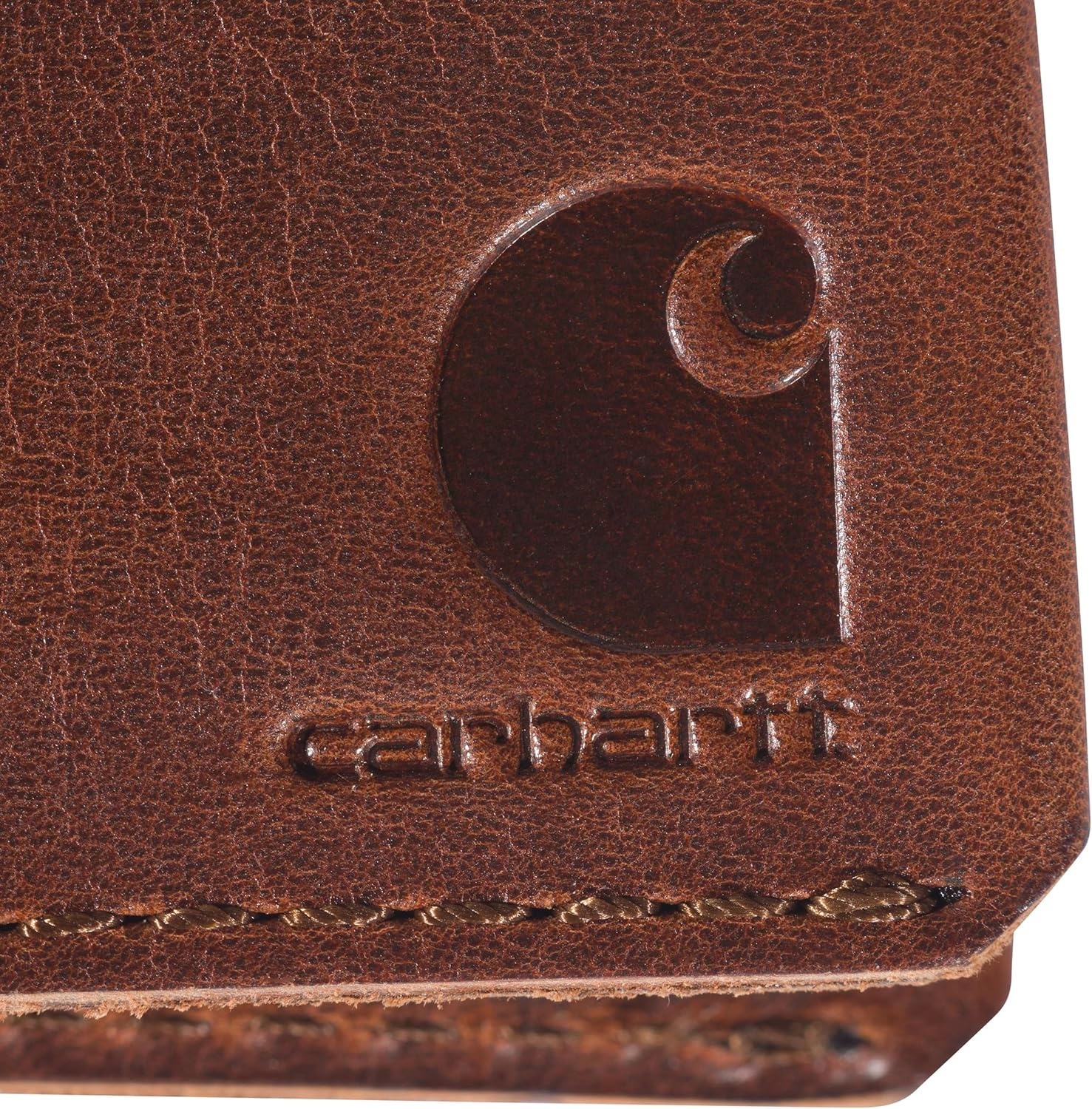 image:imageCarhartt Mens Craftsman Leather Wallets Available in Multiple Styles and Colors Brown Front PocketBrown Front Pocket Bifold