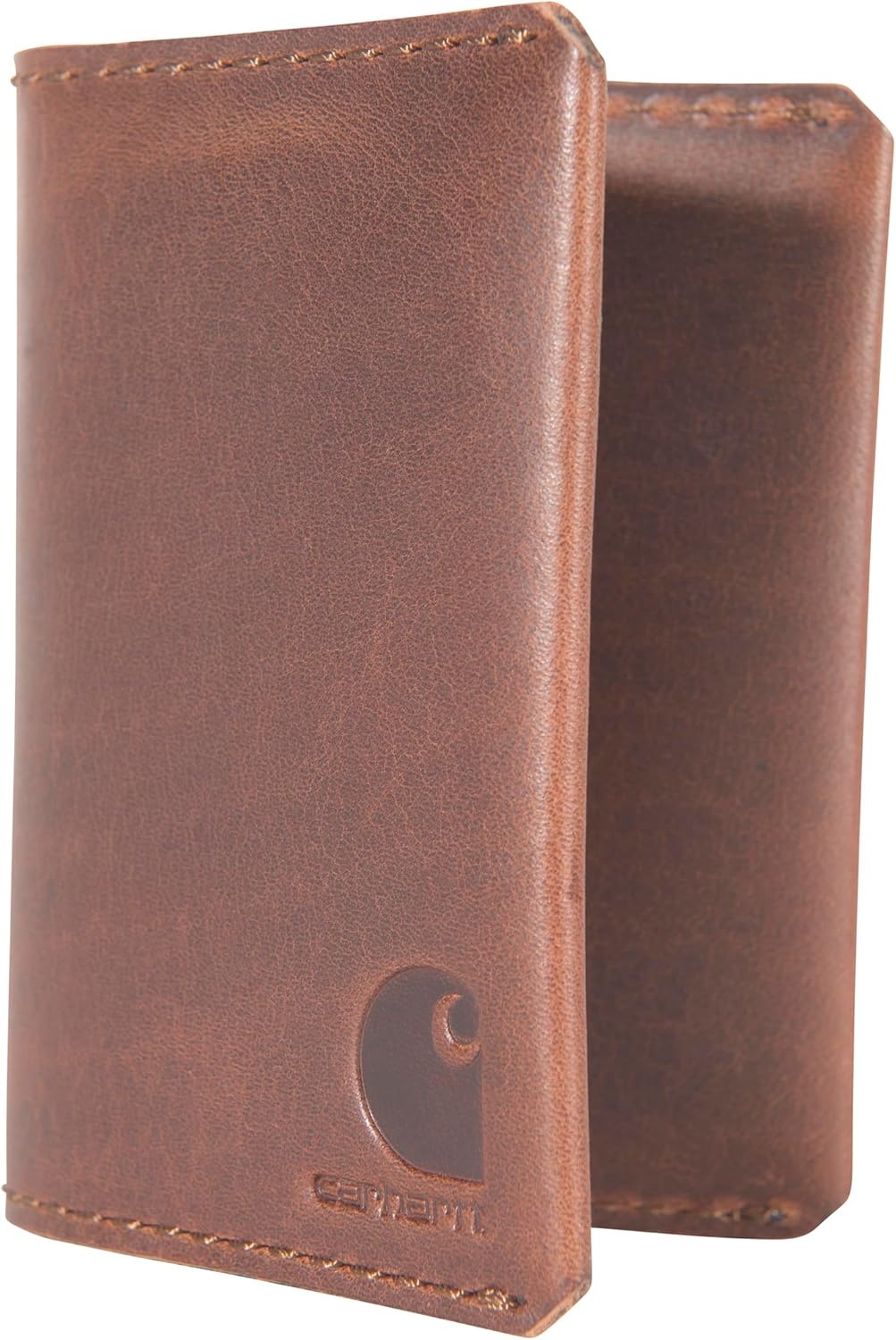 image:imageCarhartt Mens Craftsman Leather Wallets Available in Multiple Styles and Colors Brown Front PocketBrown Front Pocket Bifold