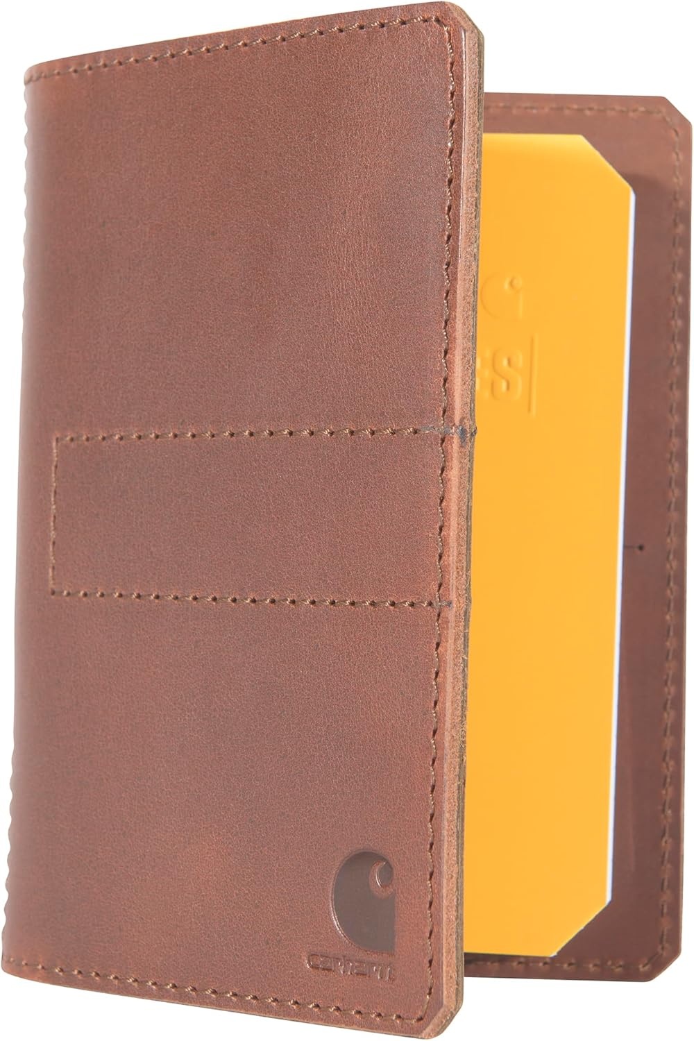 image:imageCarhartt Mens Craftsman Leather Wallets Available in Multiple Styles and Colors Brown Front PocketBrown Notebook