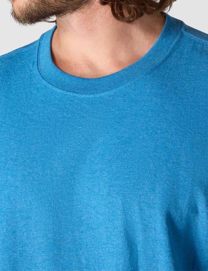 image:imageCarhartt Mens Dearborn Loose LongSleeve Logo TShirt CloseoutHorizon Blue Heather
