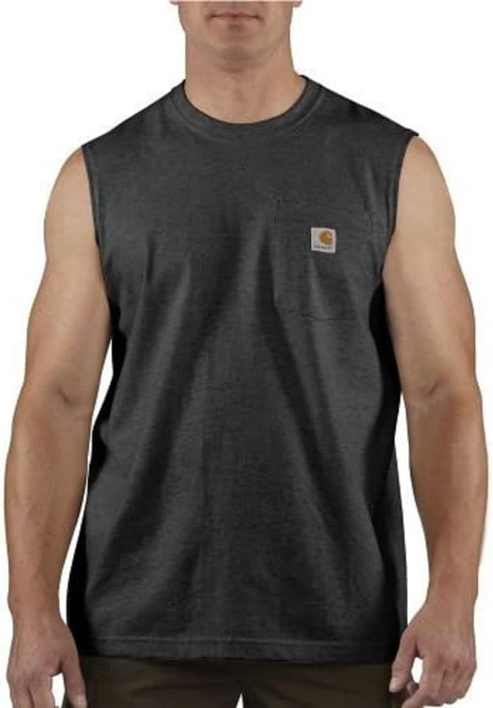 image:imageCarhartt Mens Dearborn Relaxed Sleeveless TShirtBlack