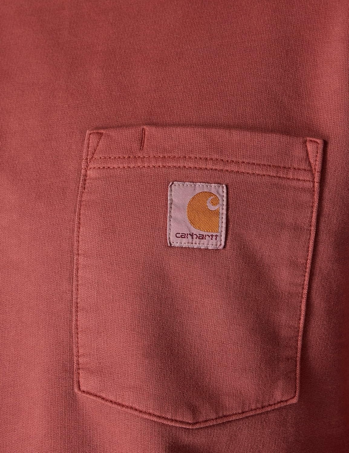 image:imageCarhartt Mens Durham Garment Dyed Crewneck SweatshirtDark Spice Red