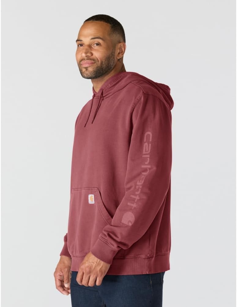 image:imageCarhartt Mens Durham Garment Dyed Logo SweatshirtAmber Terrain