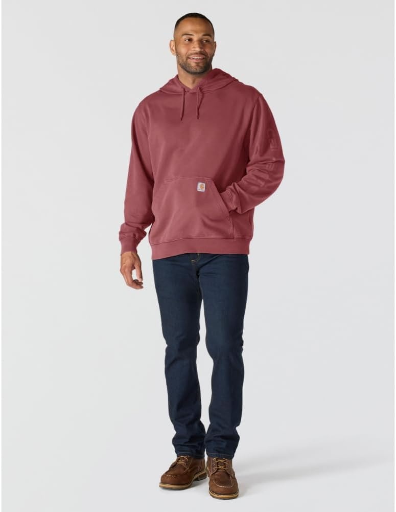 image:imageCarhartt Mens Durham Garment Dyed Logo SweatshirtAmber Terrain