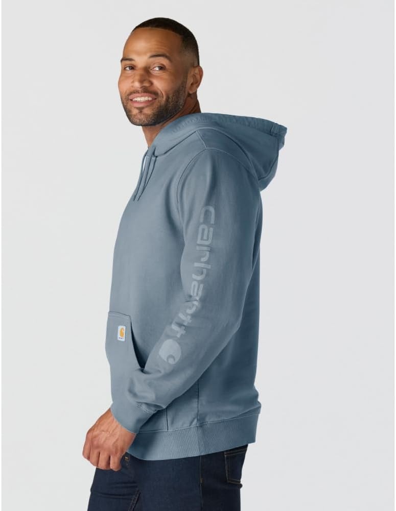 image:imageCarhartt Mens Durham Garment Dyed Logo SweatshirtRolling Thunder