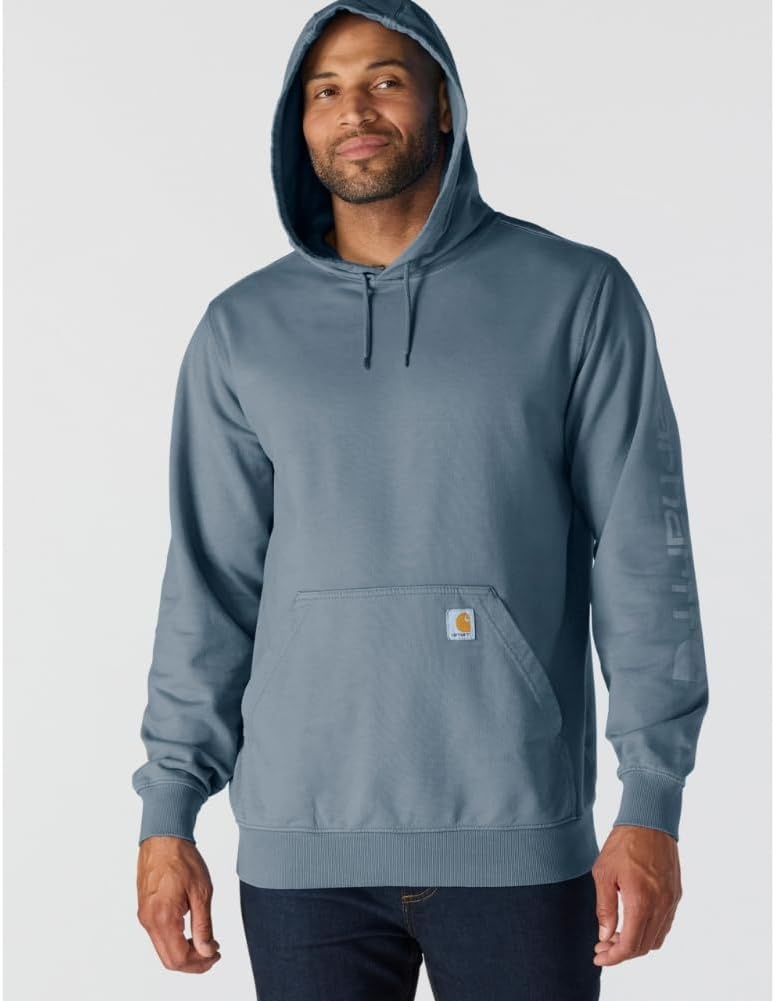 image:imageCarhartt Mens Durham Garment Dyed Logo SweatshirtRolling Thunder
