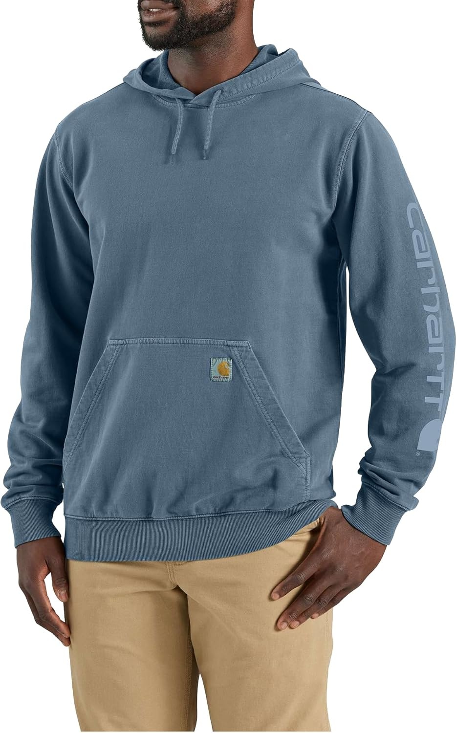 image:imageCarhartt Mens Durham Garment Dyed Logo SweatshirtThundercloud