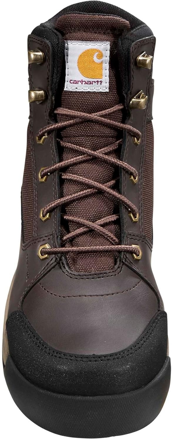 image:imageCarhartt Mens Force HD 6 Composite Toe Work Boot SlipResistant EH Rated FastDry LiningDark Brown