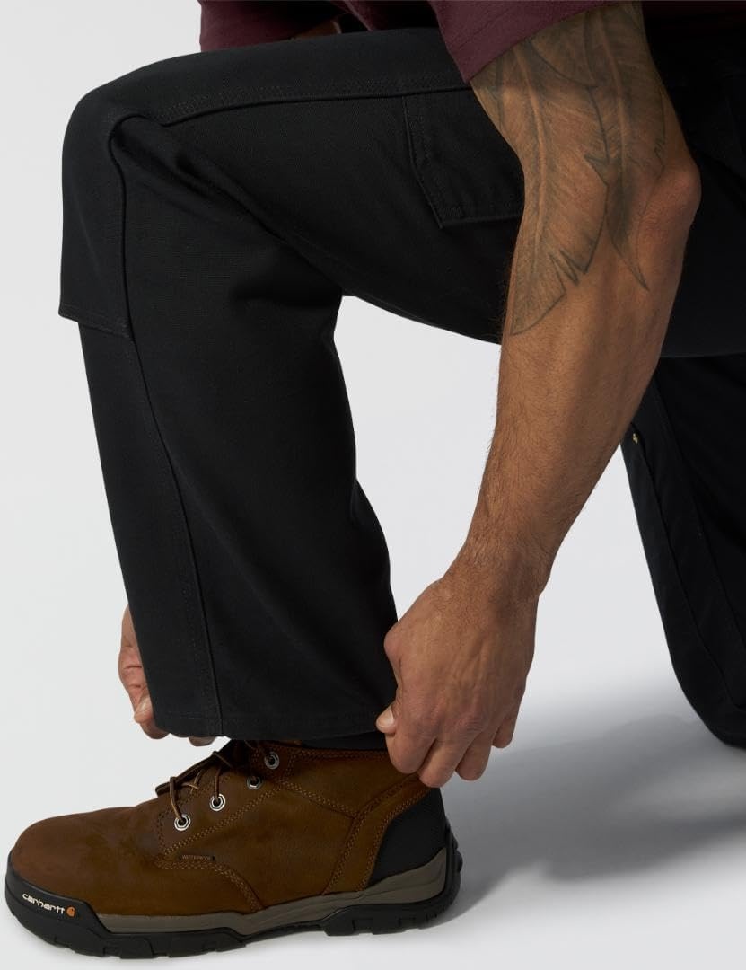 image:imageCarhartt Mens Iconic B01 Firm Duck DoubleFront DungareeBlack