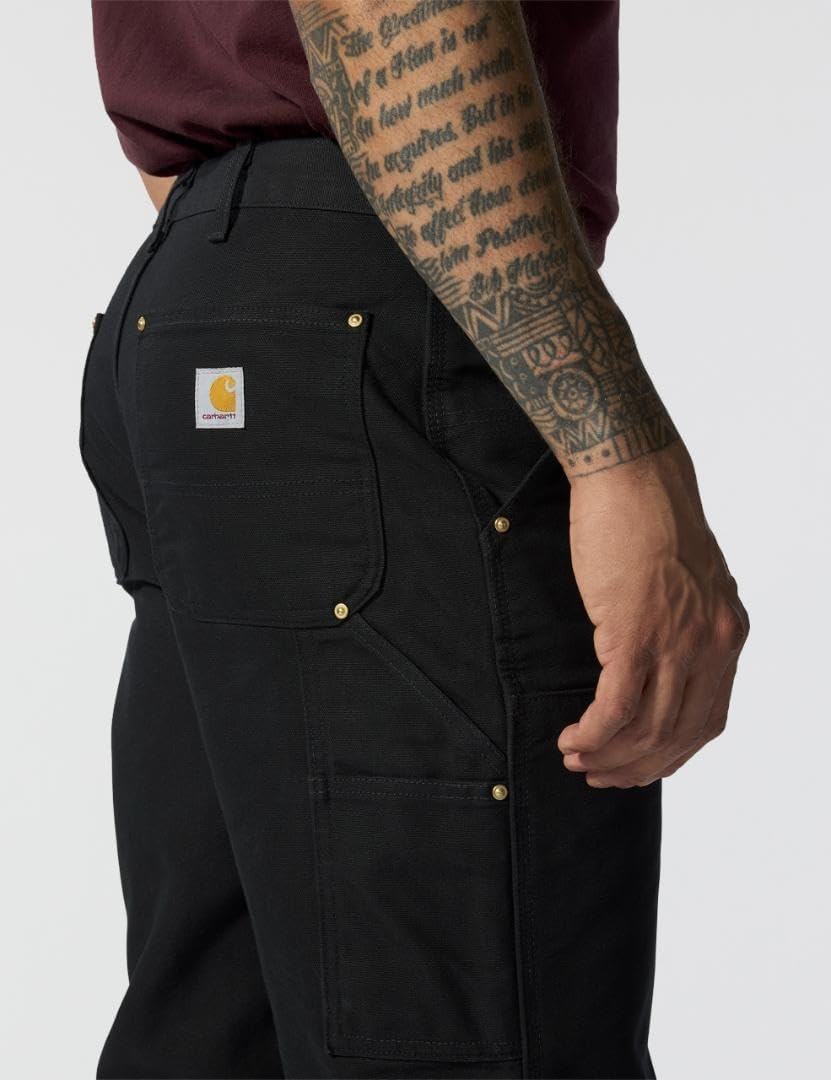 image:imageCarhartt Mens Iconic B01 Firm Duck DoubleFront DungareeBlack