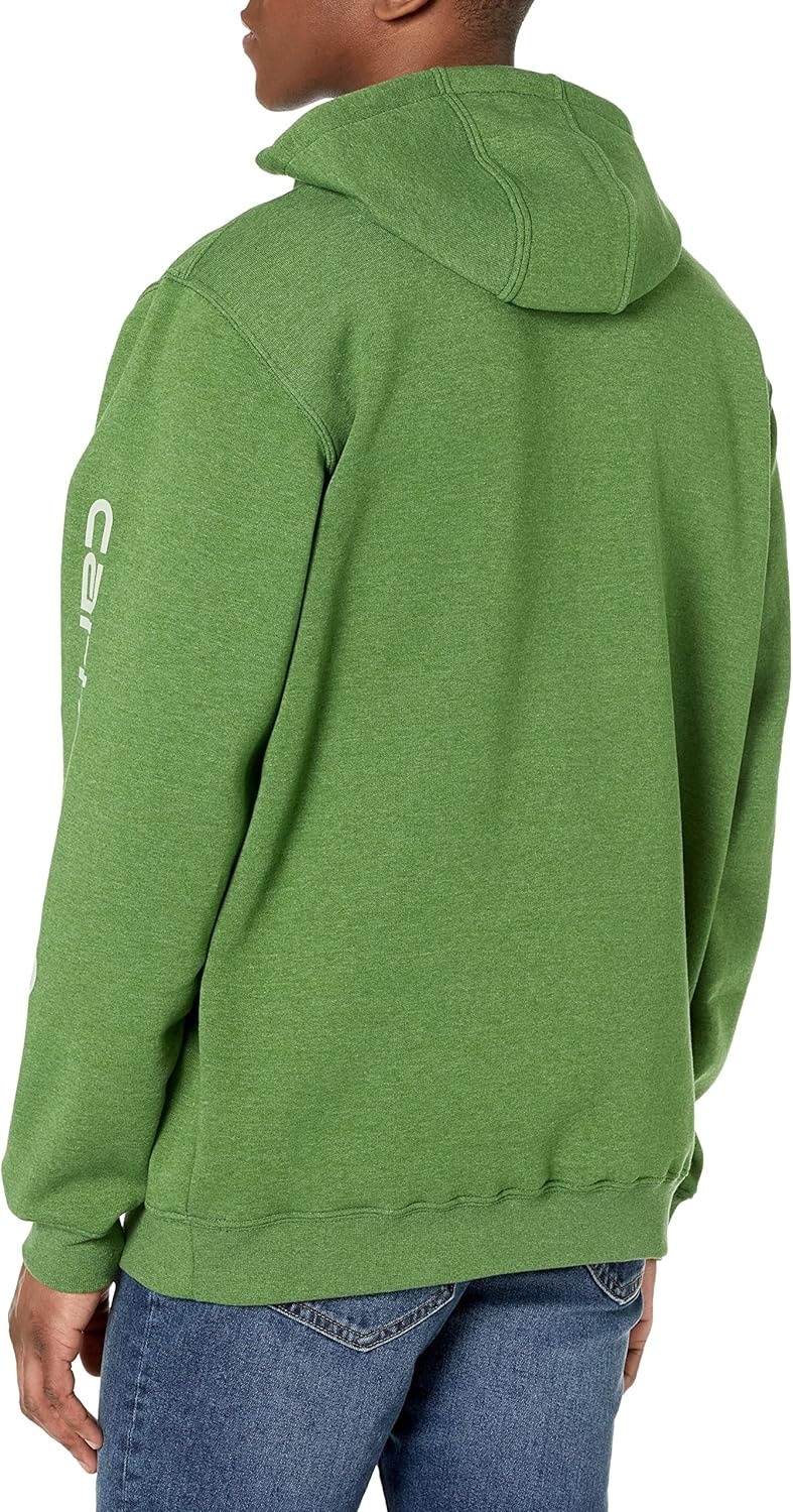 image:imageCarhartt Mens Iconic K288 Logo Sweatshirt CloseoutArborvitae Heather