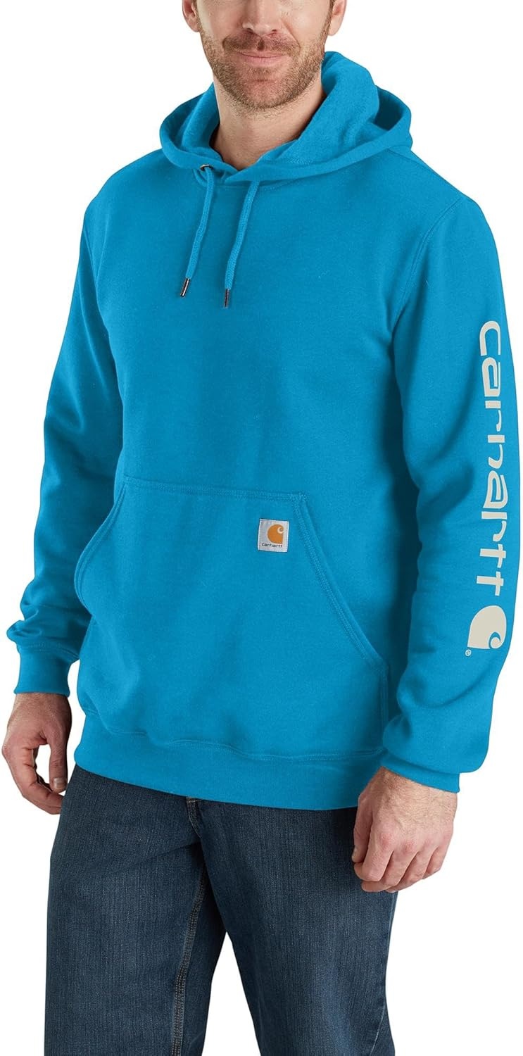 image:imageCarhartt Mens Iconic K288 Logo Sweatshirt CloseoutAtomic Blue