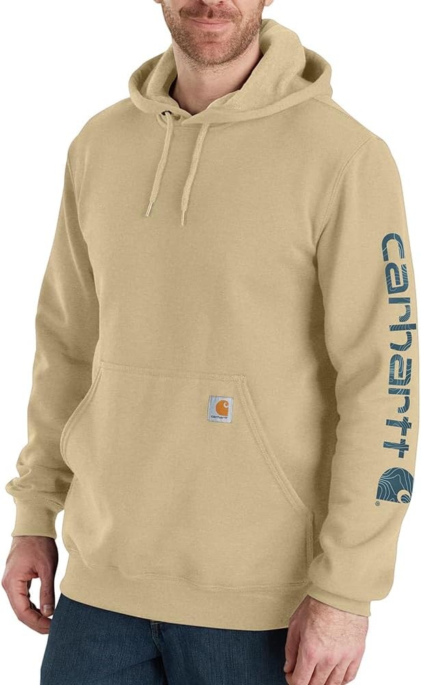 image:imageCarhartt Mens Iconic K288 Logo Sweatshirt CloseoutBeach Heather