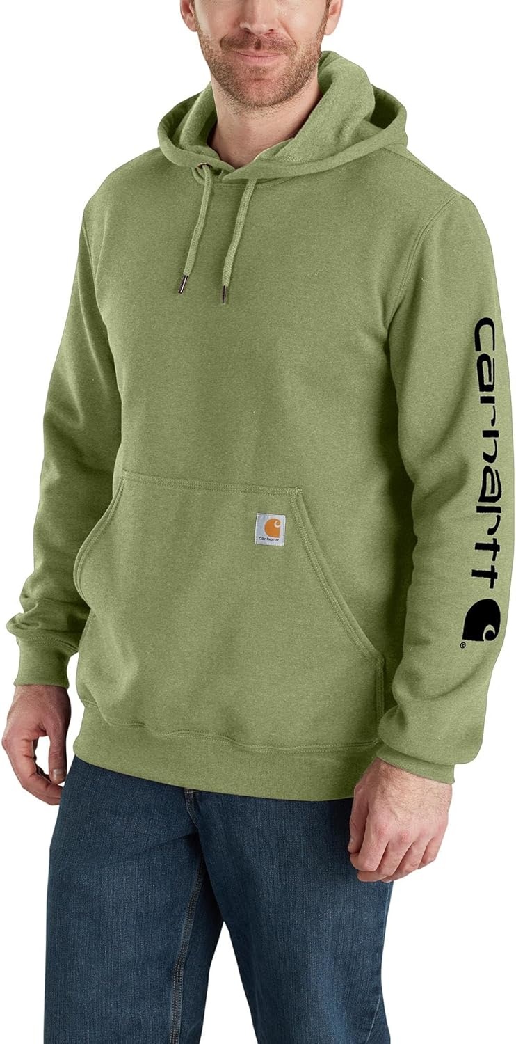 image:imageCarhartt Mens Iconic K288 Logo Sweatshirt CloseoutChive Heather