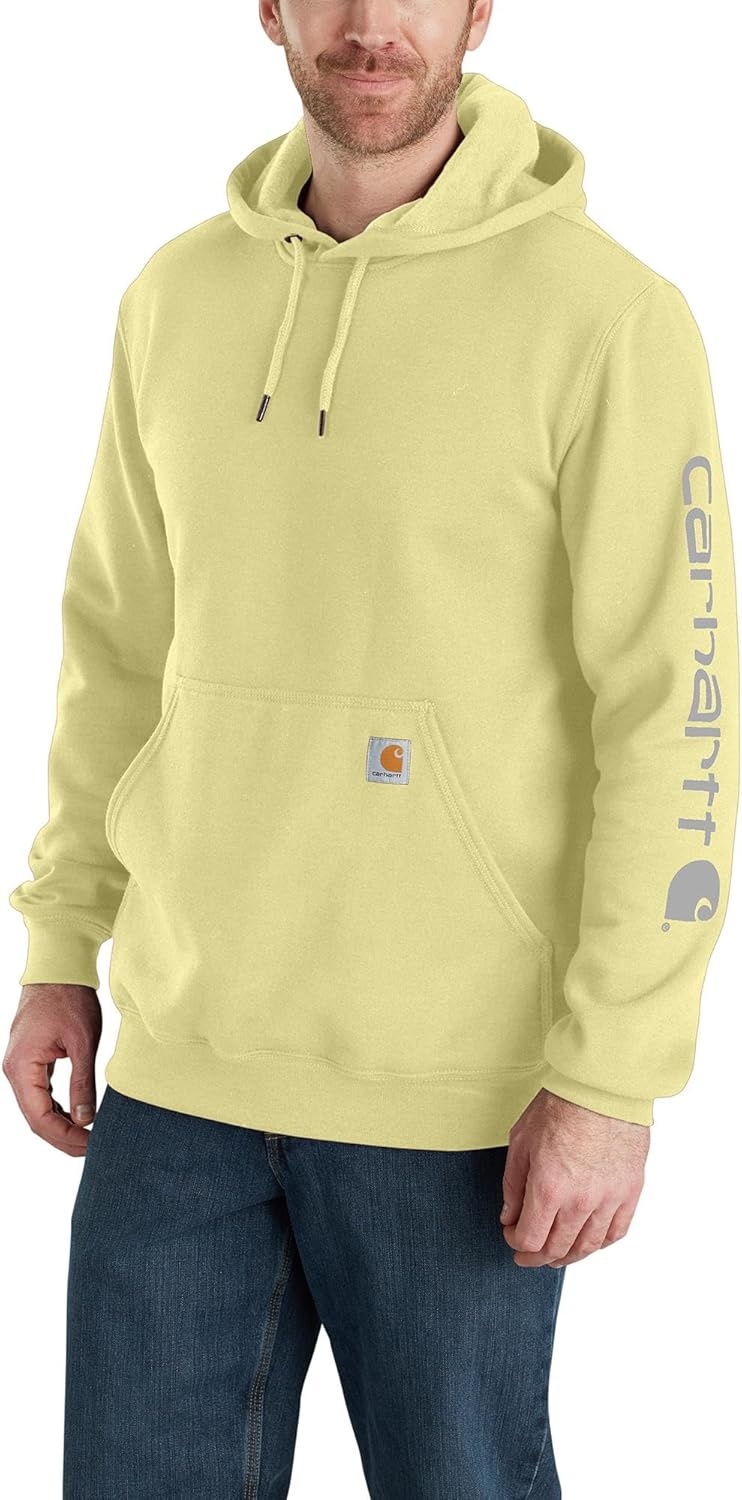 image:imageCarhartt Mens Iconic K288 Logo Sweatshirt CloseoutLemongrass