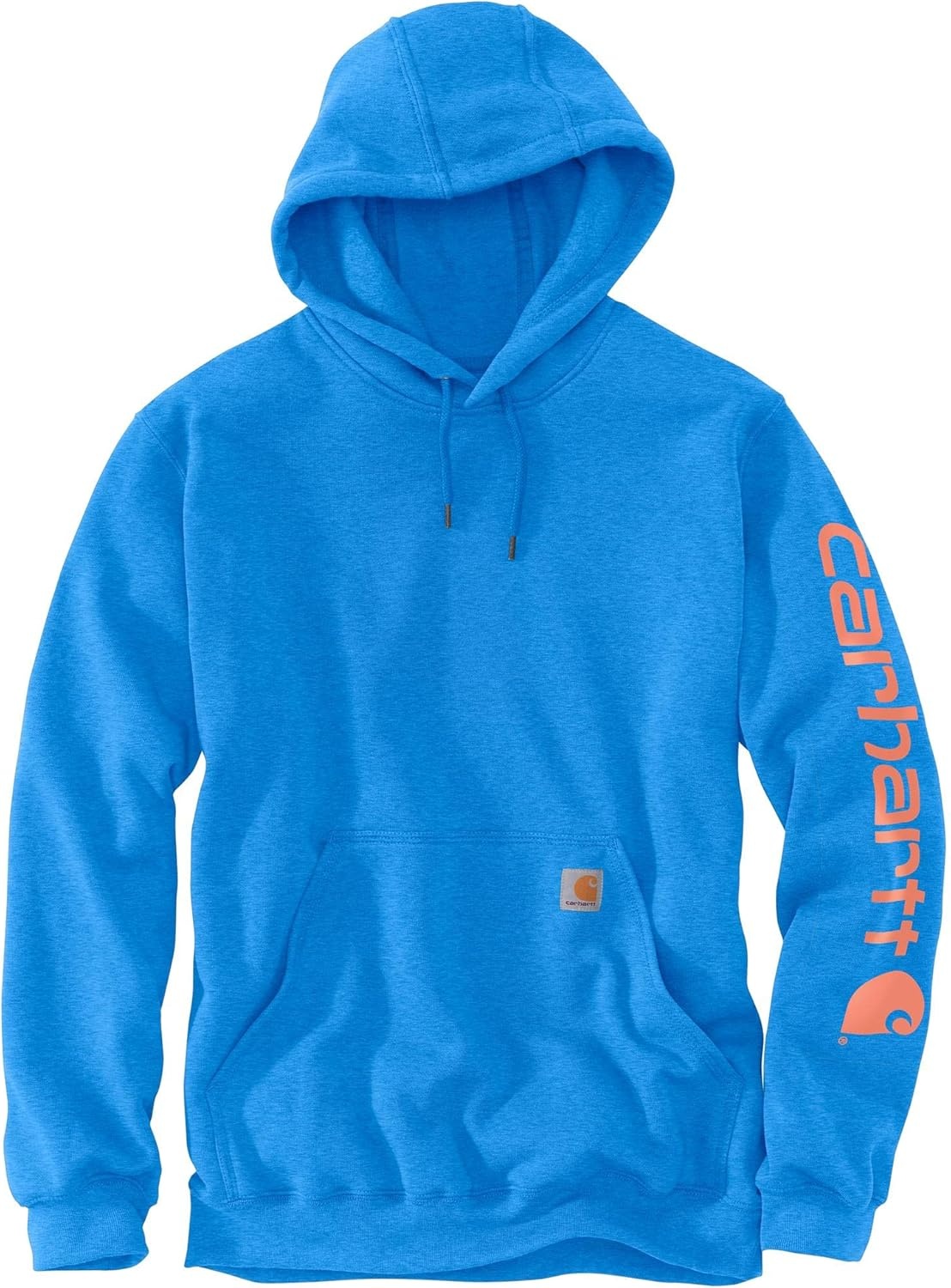 image:imageCarhartt Mens Iconic K288 Logo Sweatshirt CloseoutMarine Blue Heather