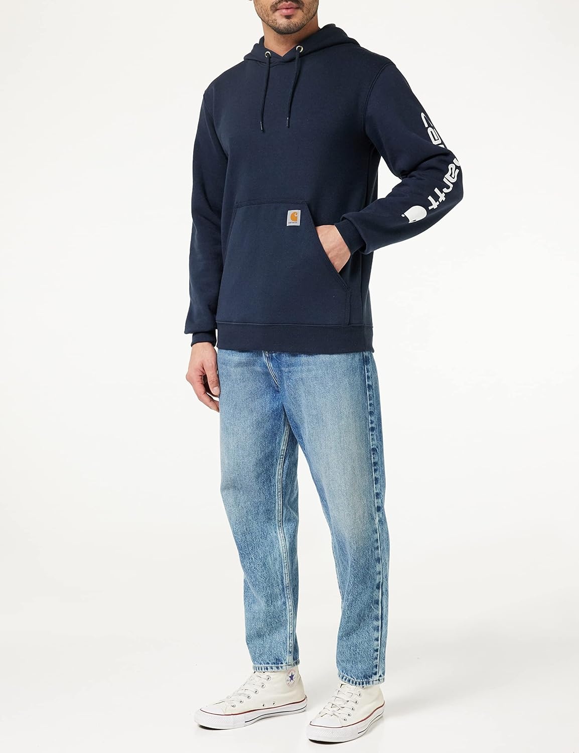 image:imageCarhartt Mens Iconic K288 Logo Sweatshirt CloseoutNew Navy