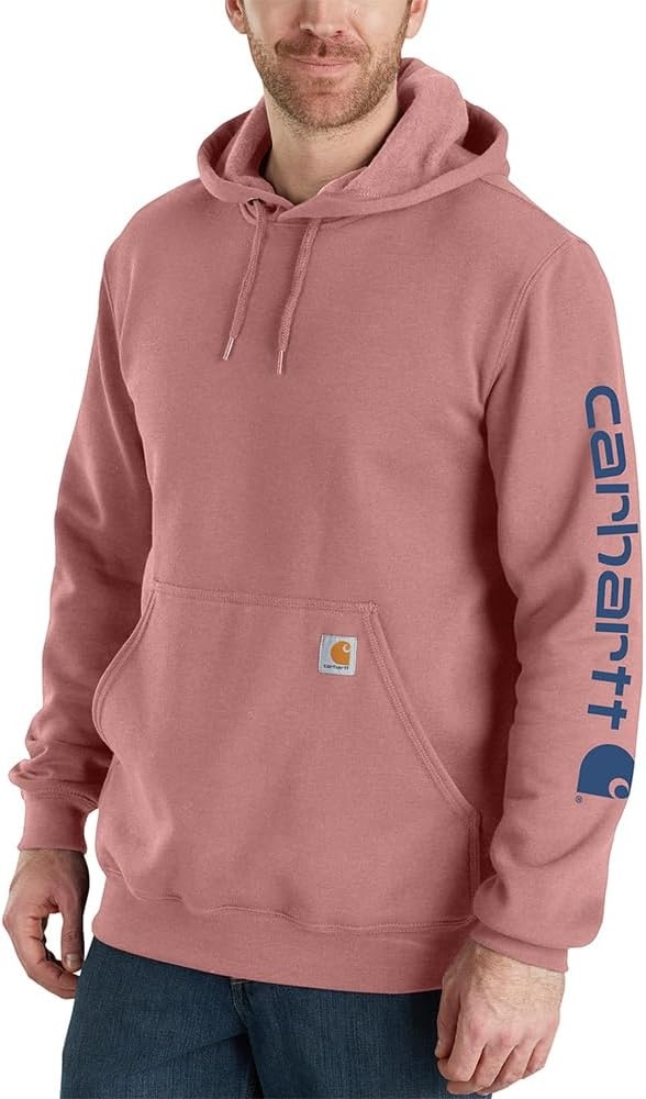 image:imageCarhartt Mens Iconic K288 Logo Sweatshirt CloseoutRose Tint