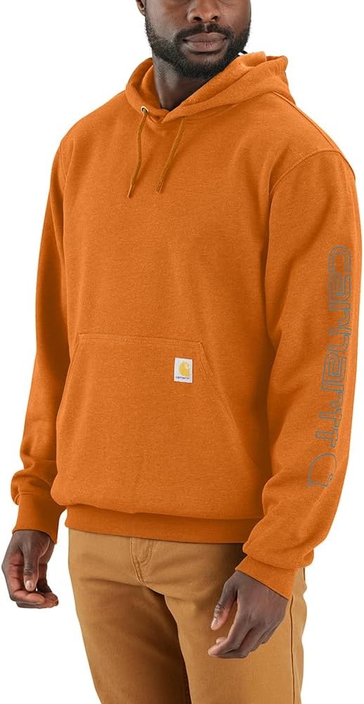 image:imageCarhartt Mens Iconic K288 Logo Sweatshirt CloseoutRust Heather