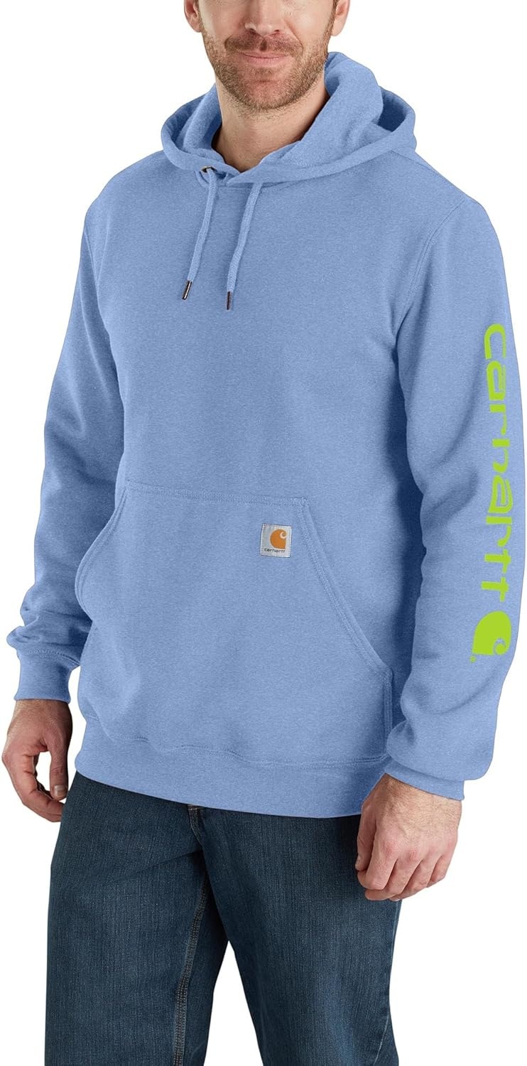 image:imageCarhartt Mens Iconic K288 Logo Sweatshirt CloseoutSkystone