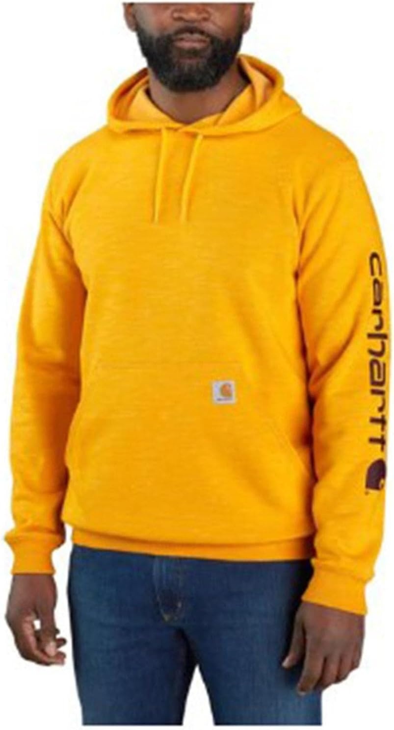 image:imageCarhartt Mens Iconic K288 Logo Sweatshirt CloseoutSolar Yellow Space