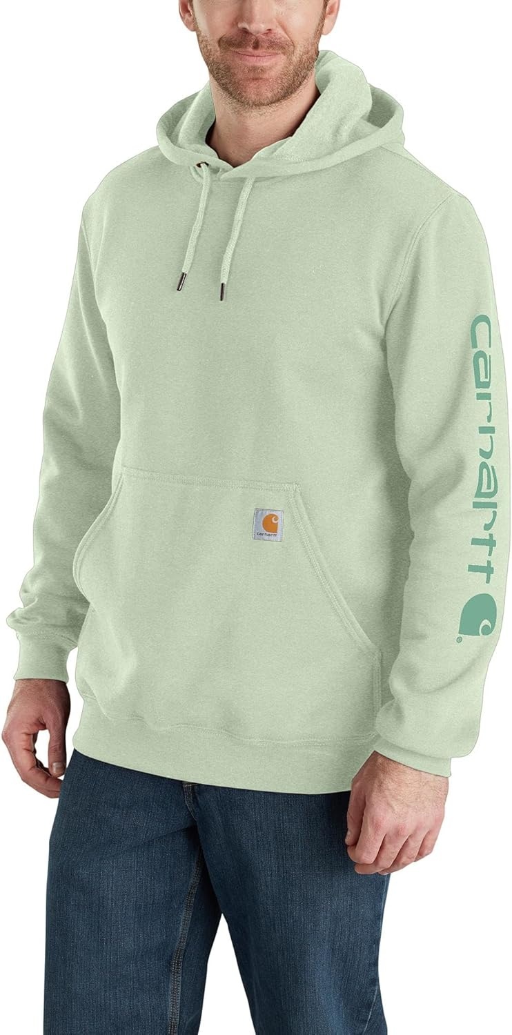 image:imageCarhartt Mens Iconic K288 Logo Sweatshirt CloseoutTender Greens