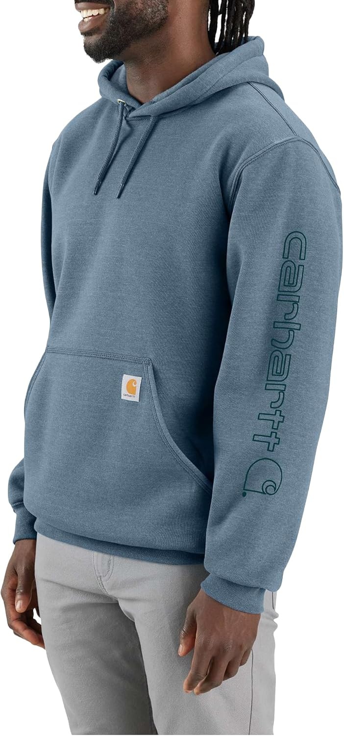 image:imageCarhartt Mens Iconic K288 Logo Sweatshirt CloseoutThundercloud Heather