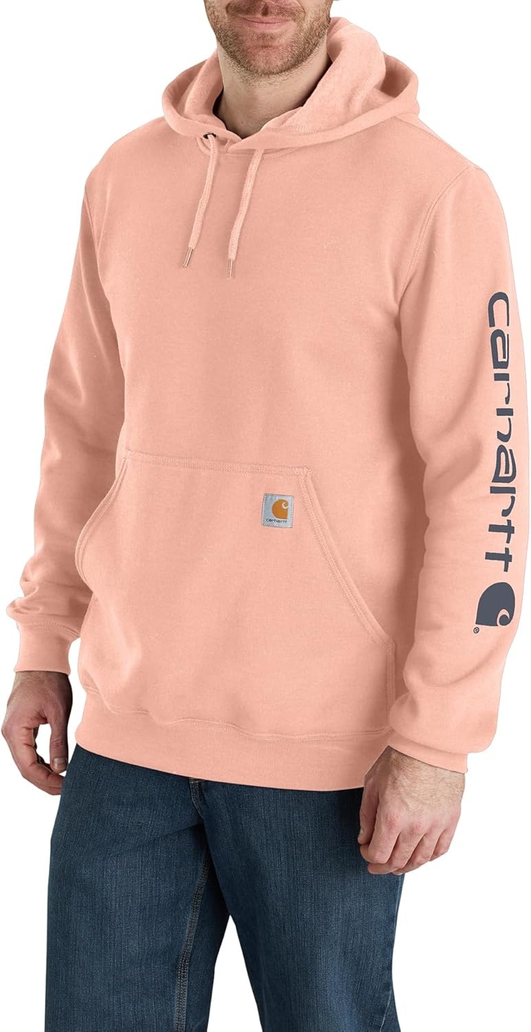 image:imageCarhartt Mens Iconic K288 Logo Sweatshirt CloseoutTropical Peach