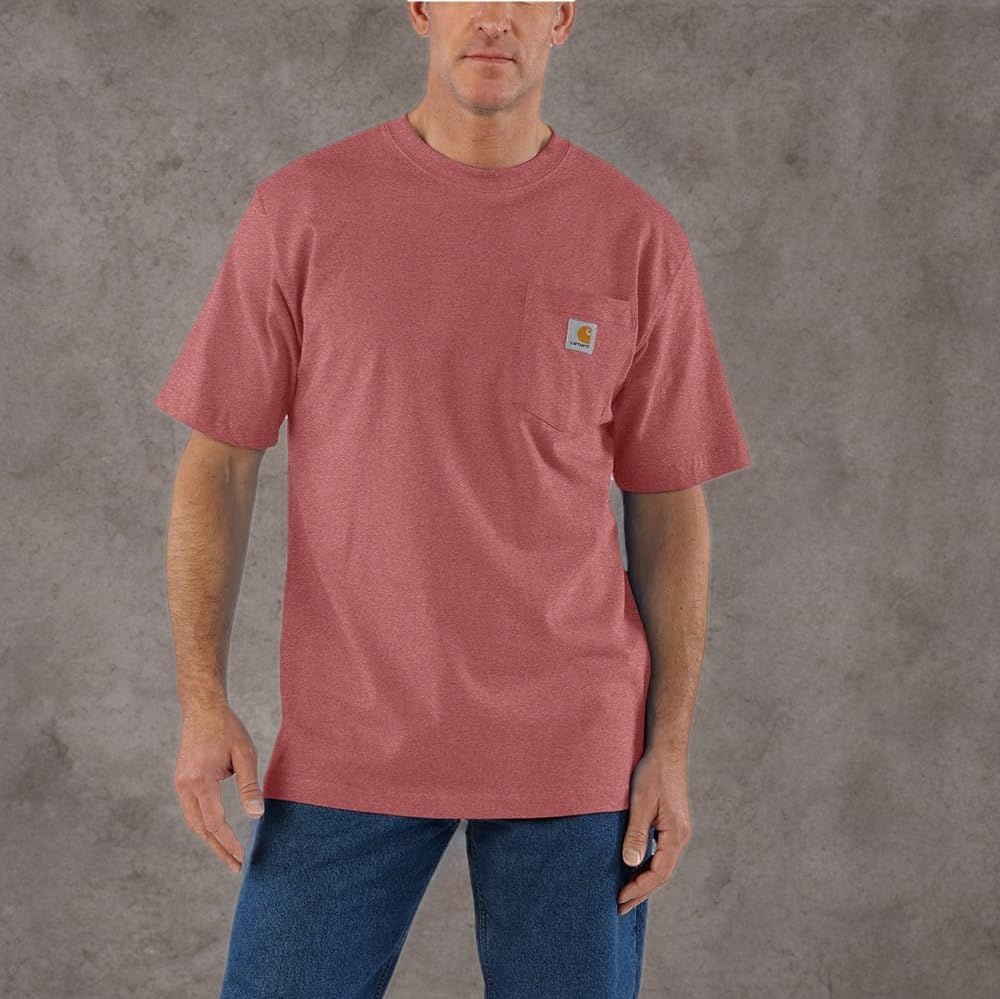 image:imageCarhartt Mens Iconic K87 Pocket TShirt CloseoutApple Butter Heather