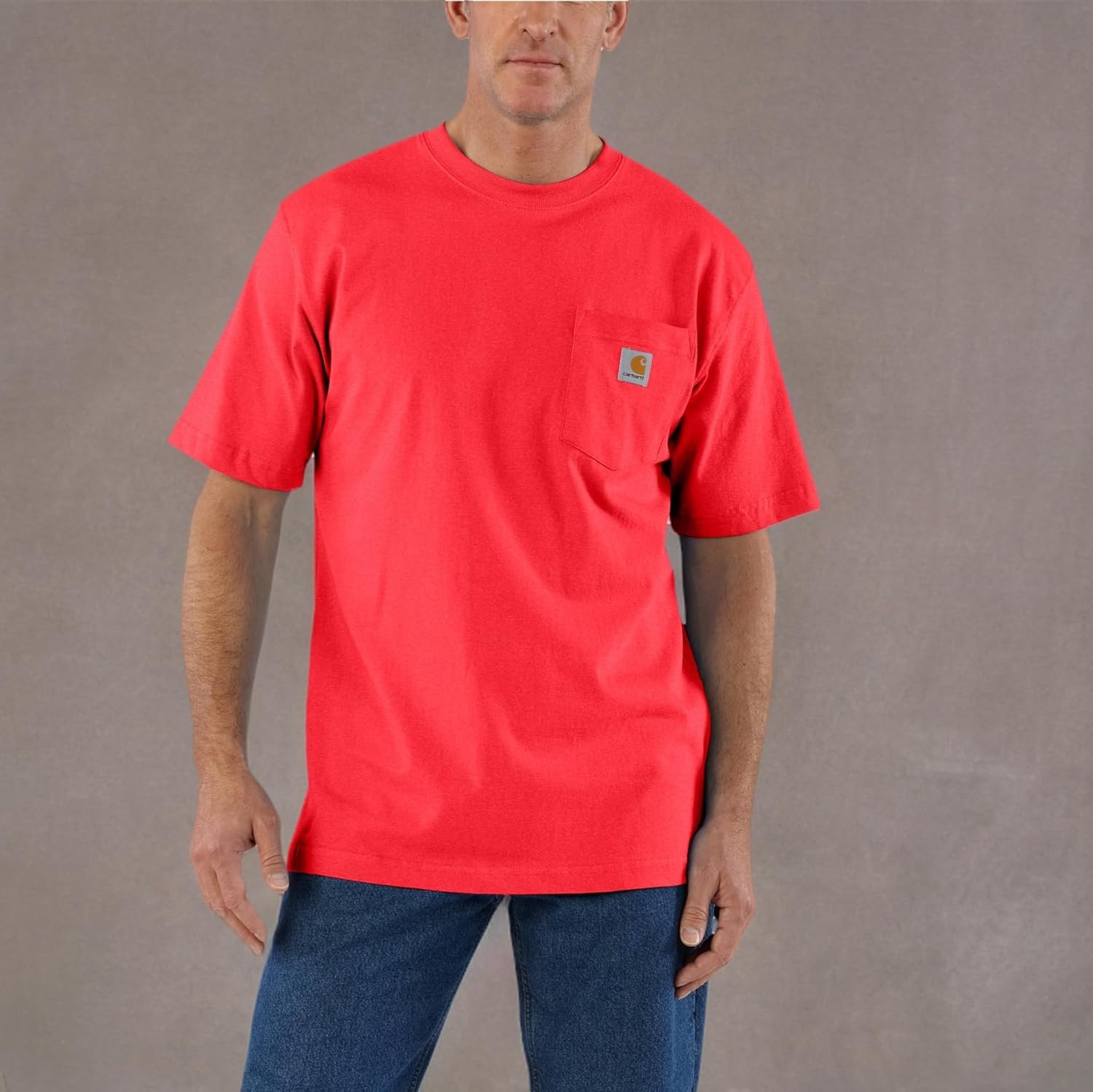 image:imageCarhartt Mens Iconic K87 Pocket TShirt CloseoutBittersweet