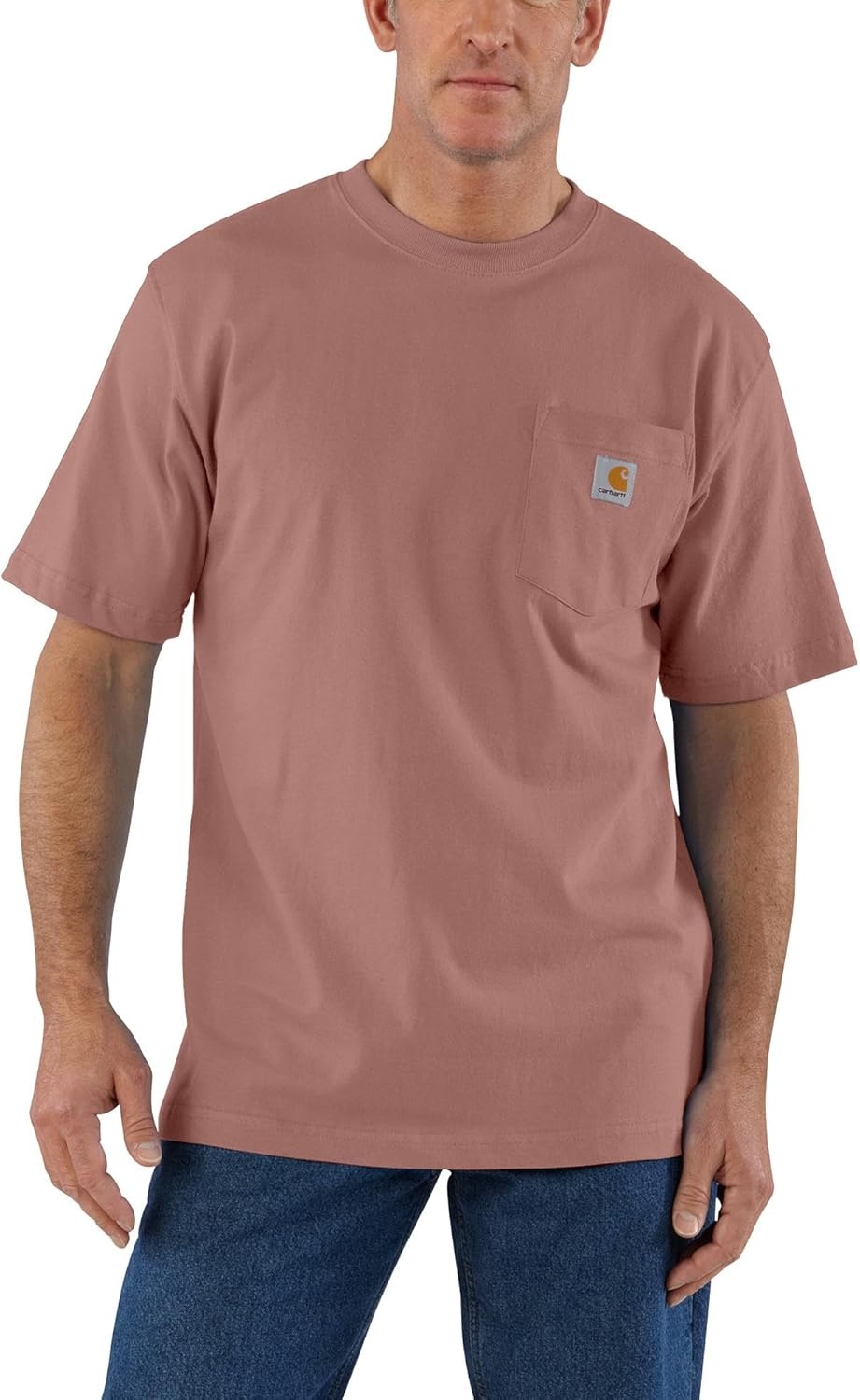 image:imageCarhartt Mens Iconic K87 Pocket TShirt CloseoutCameo Brown