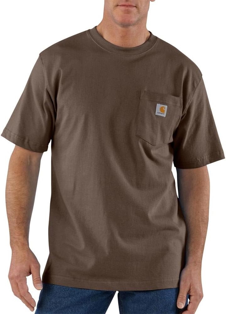 image:imageCarhartt Mens Iconic K87 Pocket TShirt CloseoutDark Brown