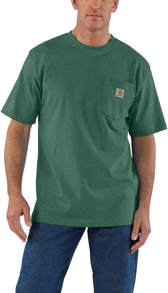 image:imageCarhartt Mens Iconic K87 Pocket TShirt CloseoutFrosted Balsam Heather