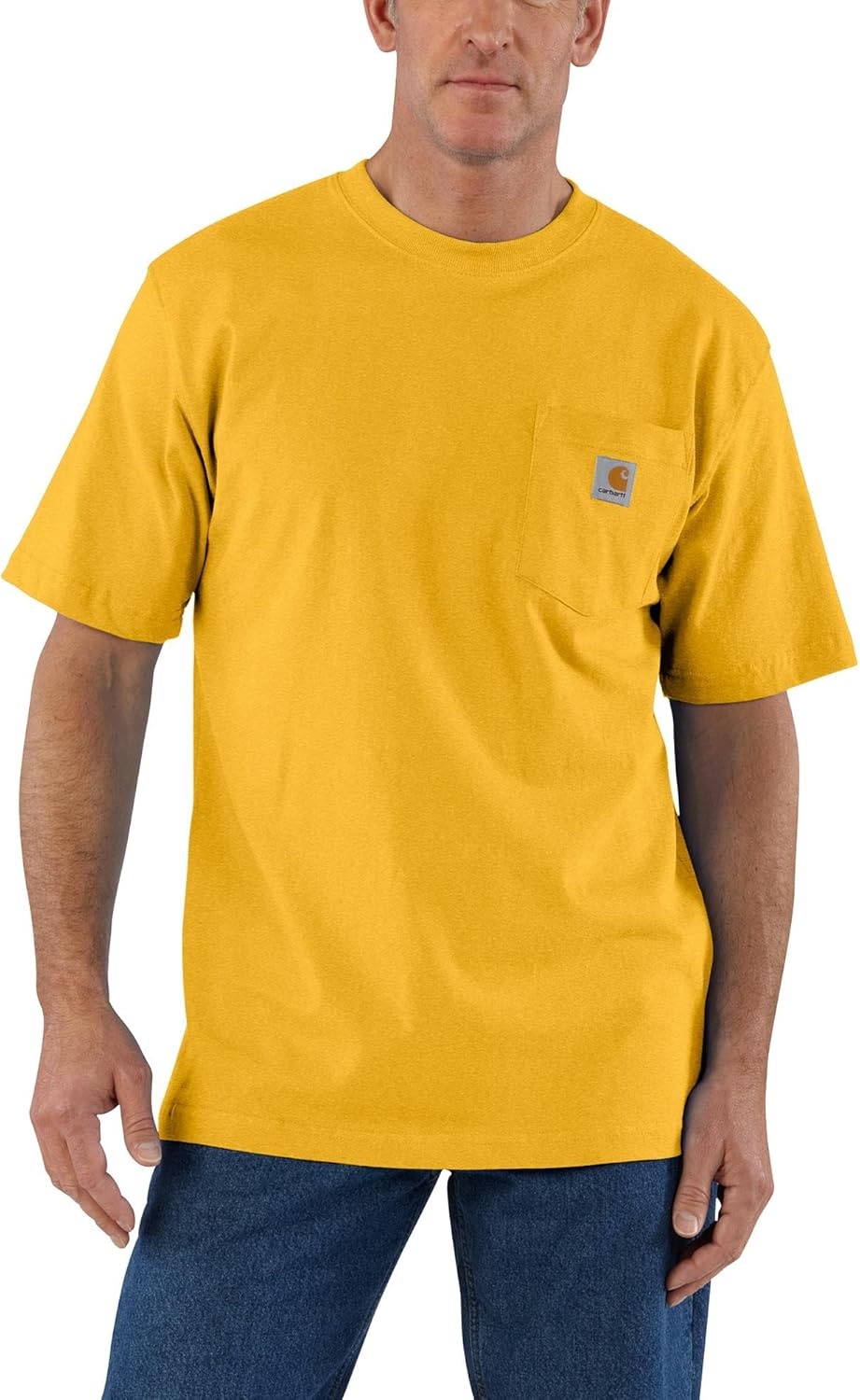 image:imageCarhartt Mens Iconic K87 Pocket TShirt CloseoutHoneycomb Heather