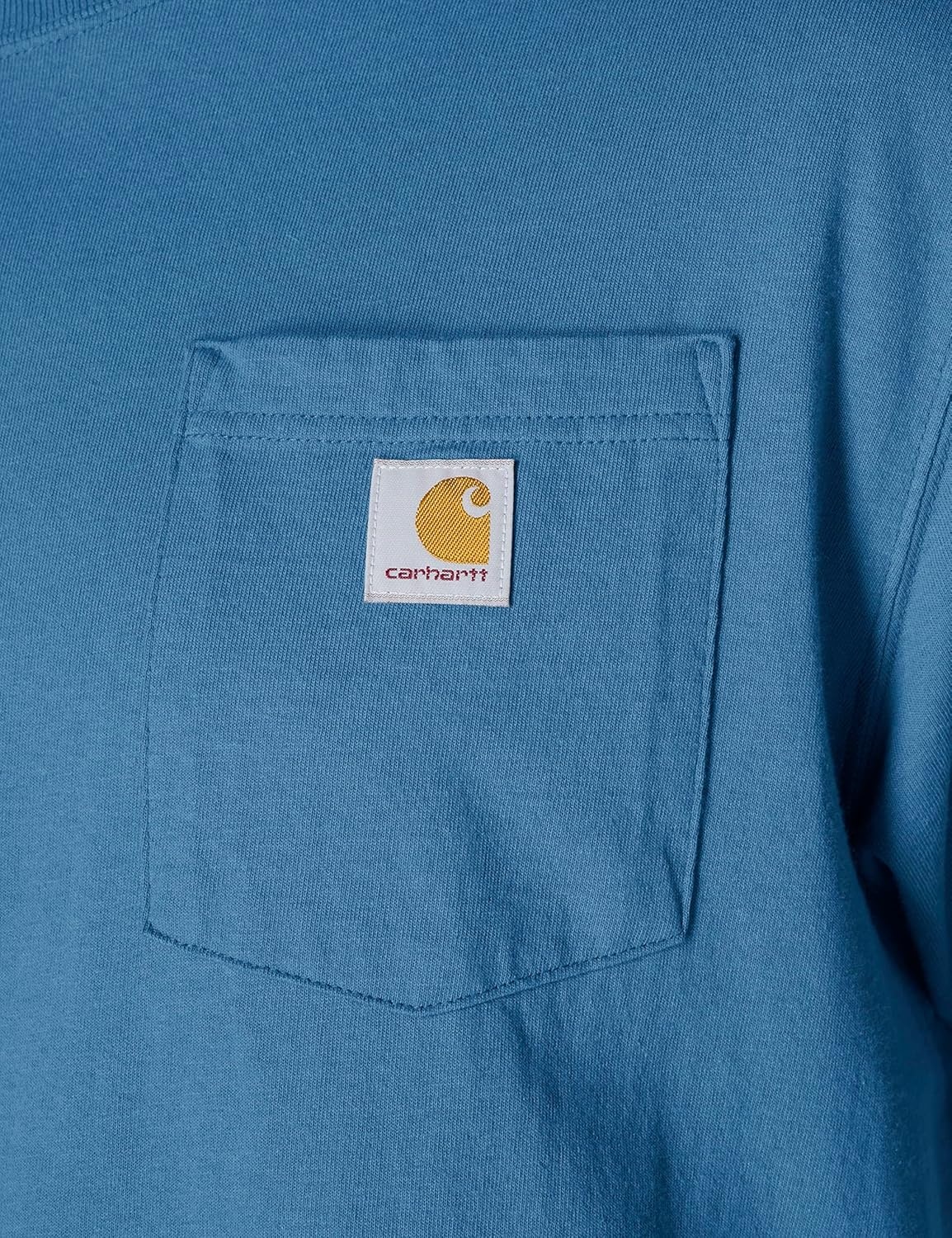 image:imageCarhartt Mens Iconic K87 Pocket TShirt CloseoutHorizon Blue