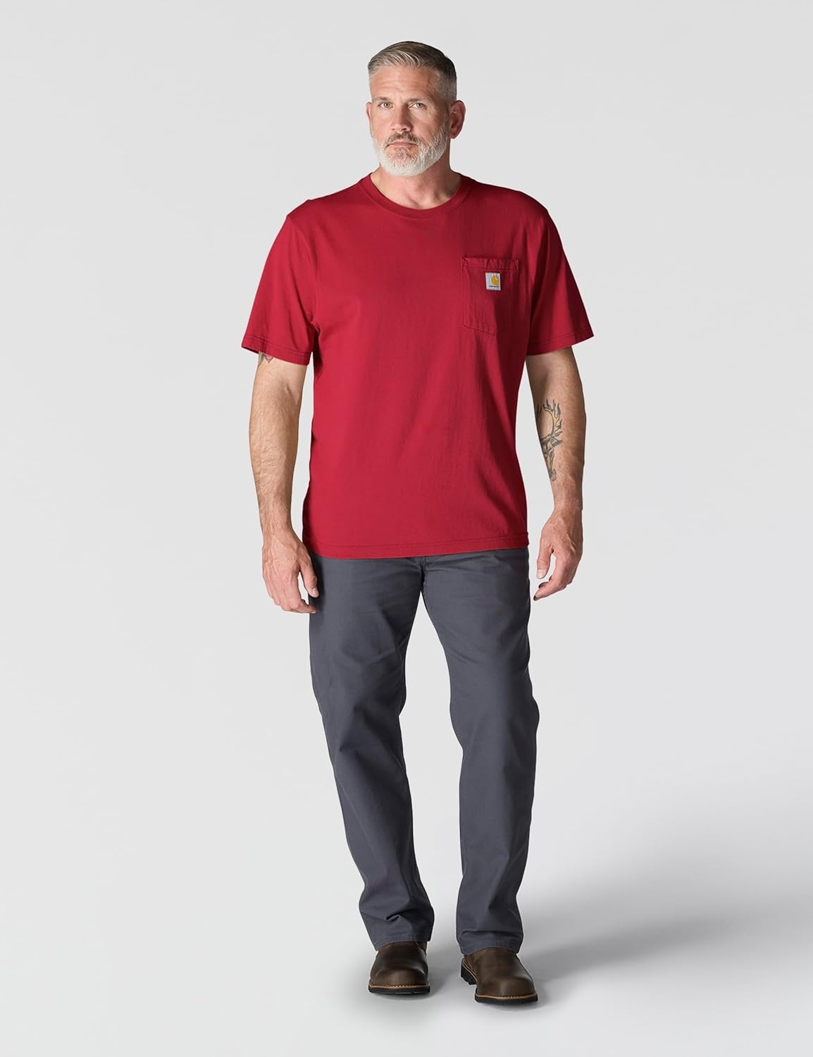 image:imageCarhartt Mens Iconic K87 Pocket TShirt CloseoutIndustry Red