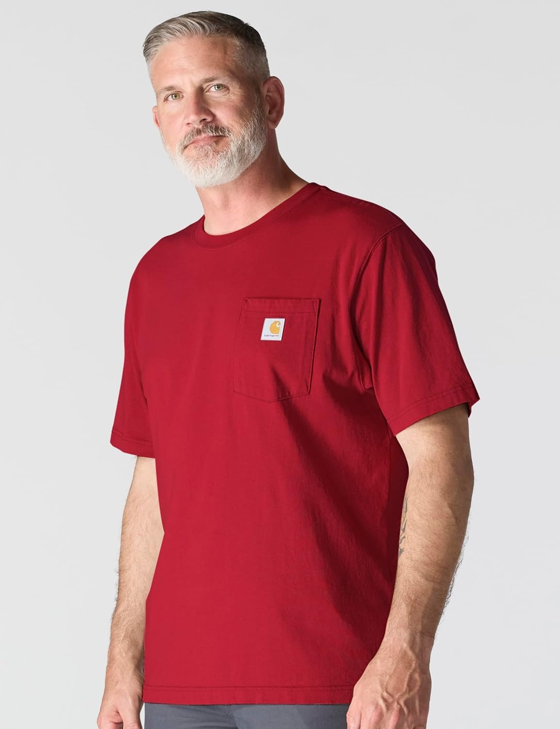 image:imageCarhartt Mens Iconic K87 Pocket TShirt CloseoutIndustry Red
