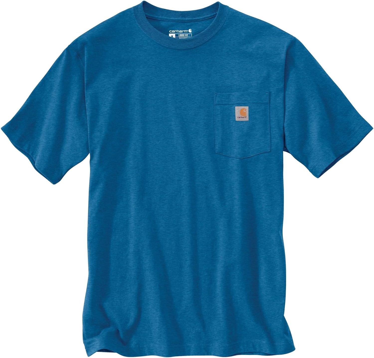 image:imageCarhartt Mens Iconic K87 Pocket TShirt CloseoutMarine Blue Heather