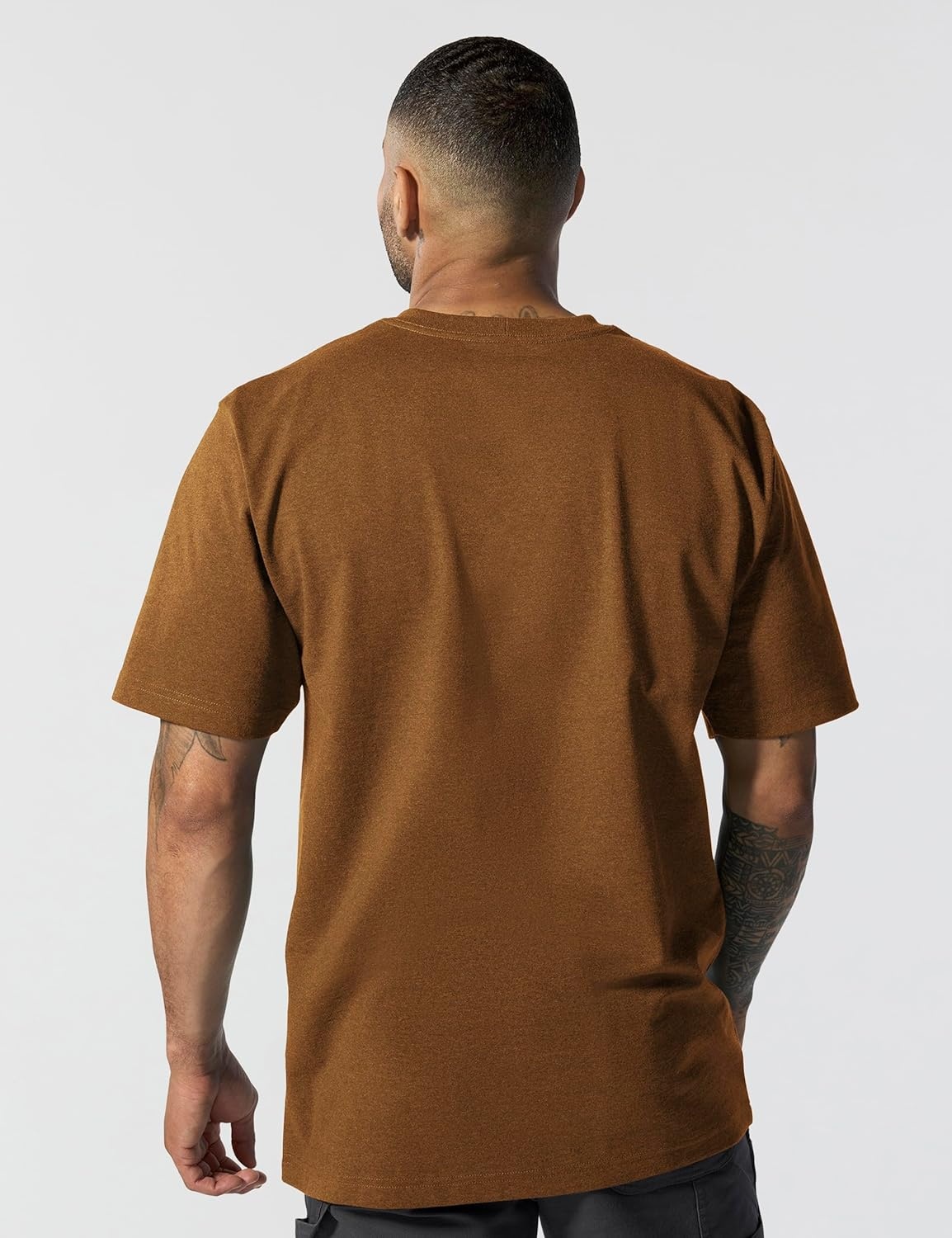 image:imageCarhartt Mens Iconic K87 Pocket TShirt CloseoutOiled Walnut Heather