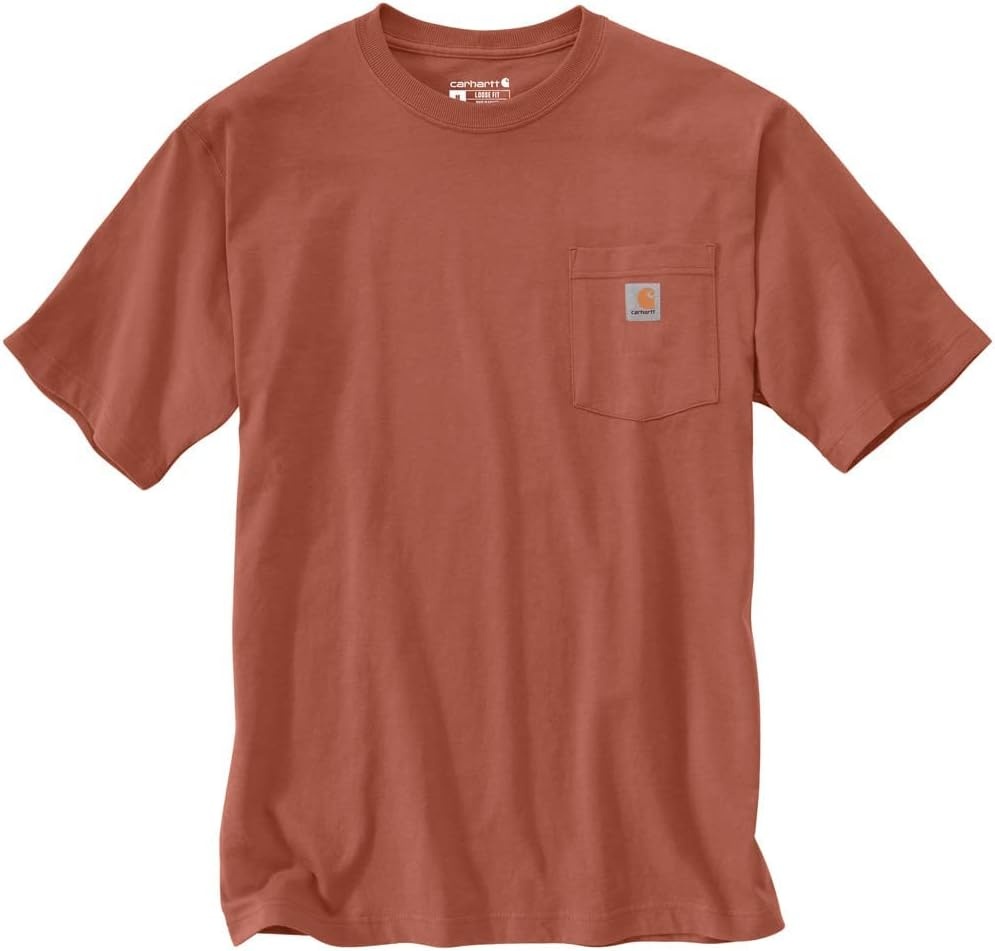 image:imageCarhartt Mens Iconic K87 Pocket TShirt CloseoutTerracotta