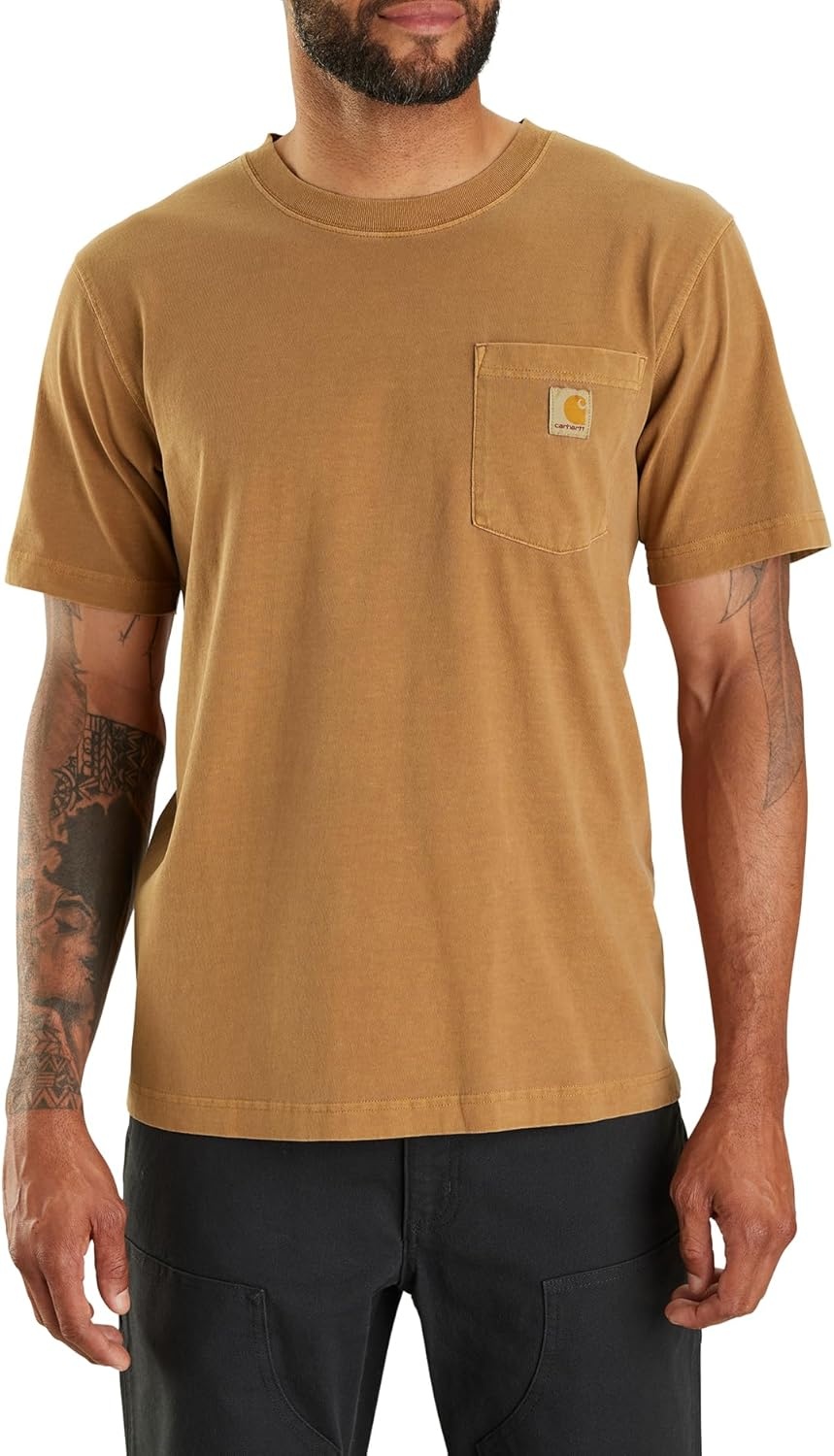 image:imageCarhartt Mens Irvine Relaxed Garment Dyed TShirtCarhartt Brown