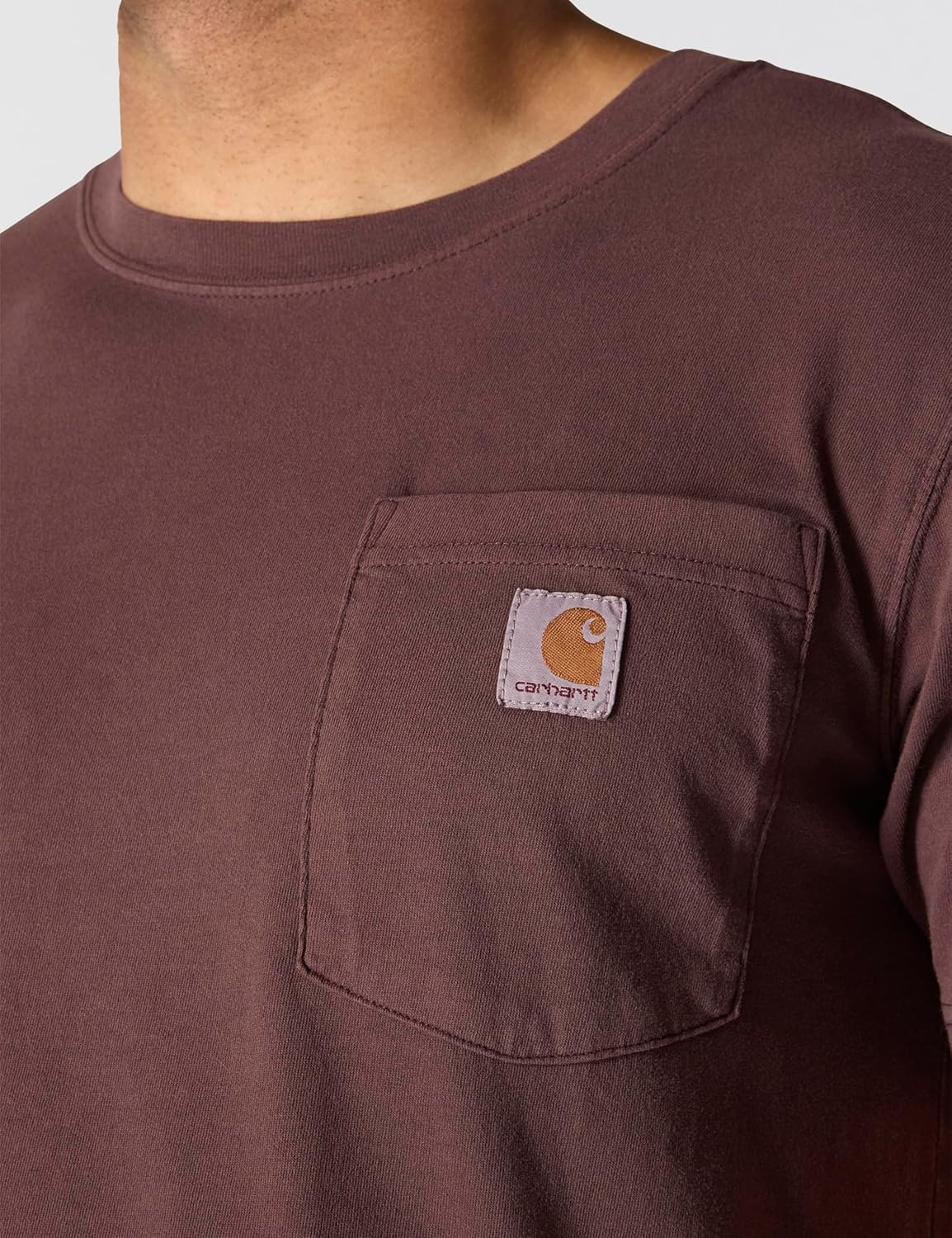 image:imageCarhartt Mens Irvine Relaxed Garment Dyed TShirtDark Sepia