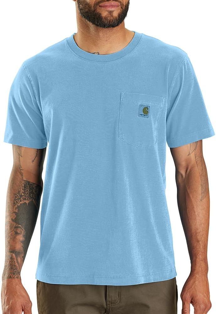 image:imageCarhartt Mens Irvine Relaxed Garment Dyed TShirtFresh Water
