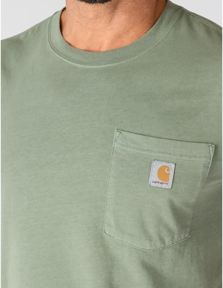 image:imageCarhartt Mens Irvine Relaxed Garment Dyed TShirtGreen Slate