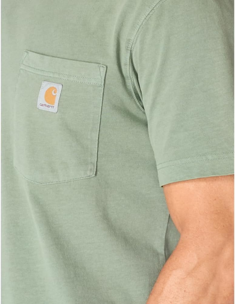 image:imageCarhartt Mens Irvine Relaxed Garment Dyed TShirtGreen Slate