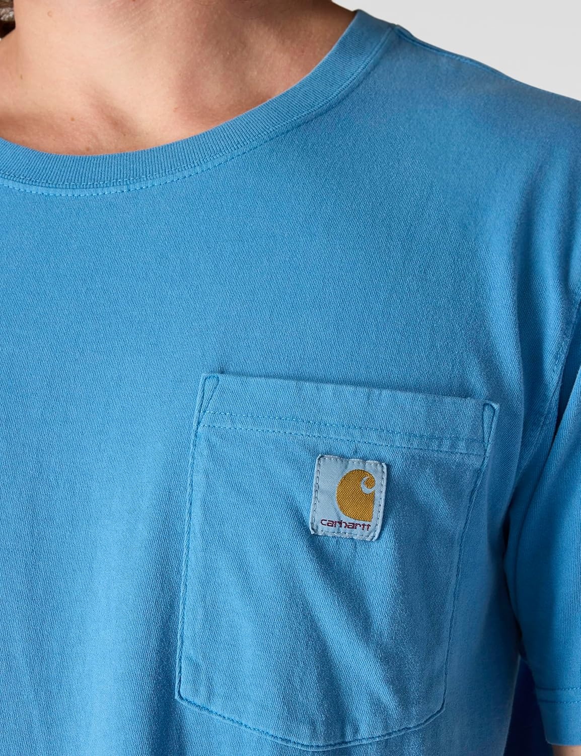 image:imageCarhartt Mens Irvine Relaxed Garment Dyed TShirtHorizon Blue