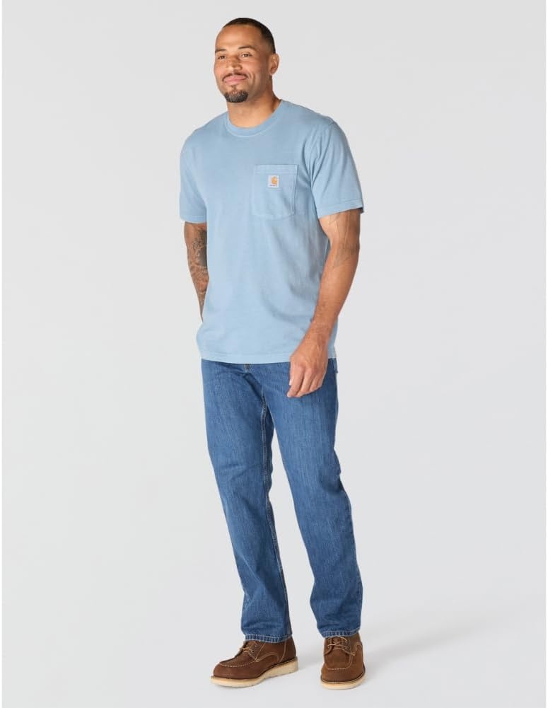 image:imageCarhartt Mens Irvine Relaxed Garment Dyed TShirtRolling Thunder